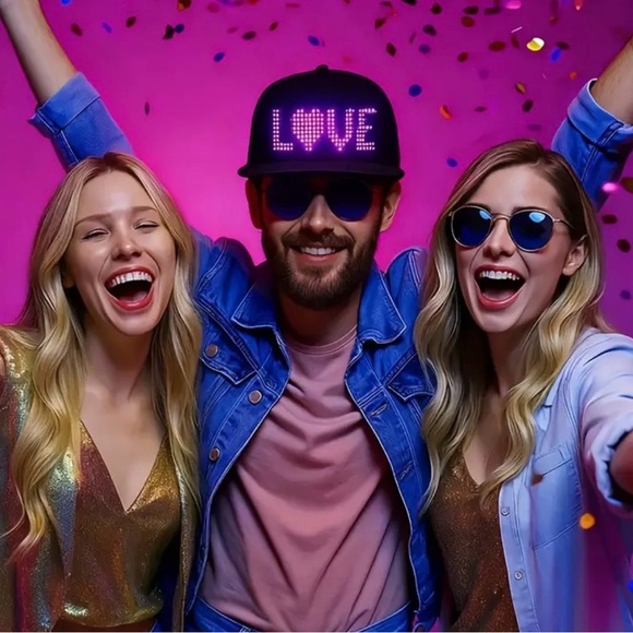 NWT LED Programmable Display Hat - Picture 15 of 17